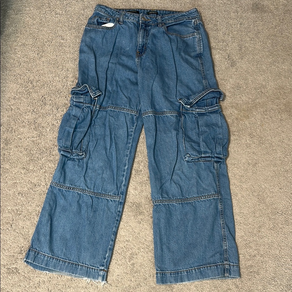 Wild Fable Blue Flare Wide Leg Jeans